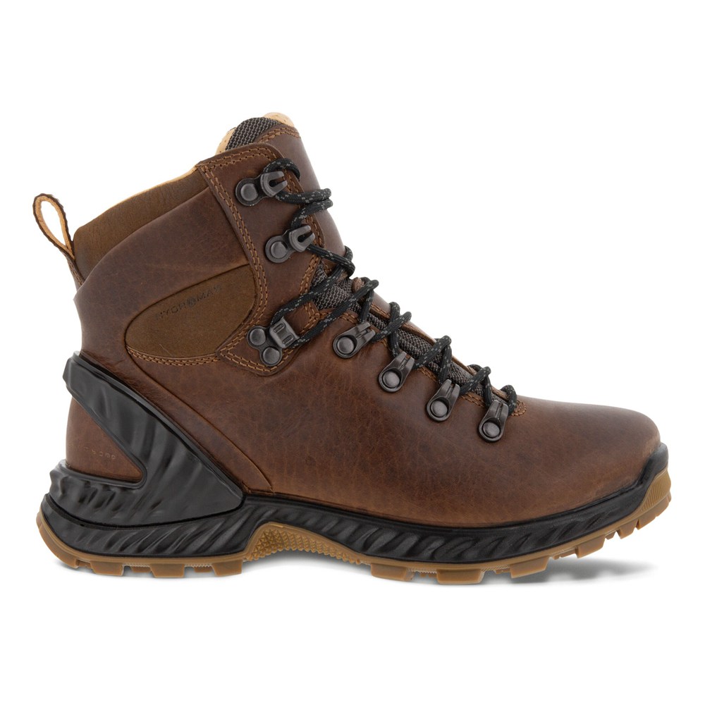 Womens Boots - ECCO Exohike Mid Hm - Brown - 1340PUACF